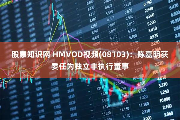 股票知识网 HMVOD视频(08103)：陈嘉明获委任为独立非执行董事