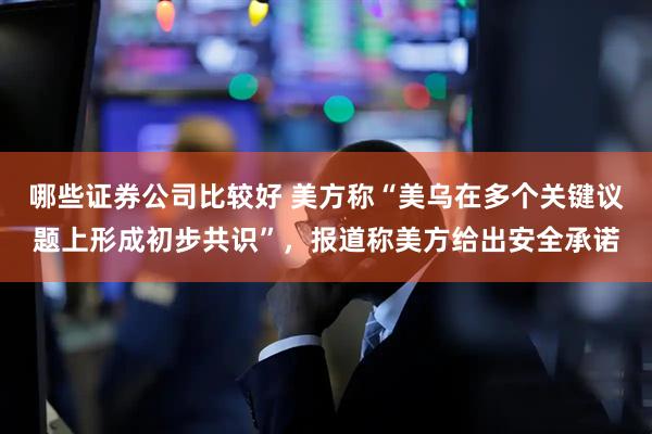 哪些证券公司比较好 美方称“美乌在多个关键议题上形成初步共识”，报道称美方给出安全承诺